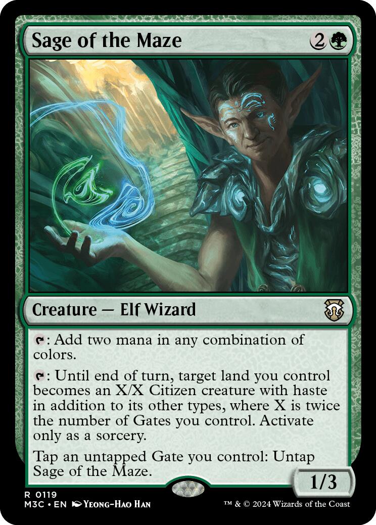 Sage of the Maze [Modern Horizons 3 Commander] | Dragon's Lair Comics and Fantasy Houston TX