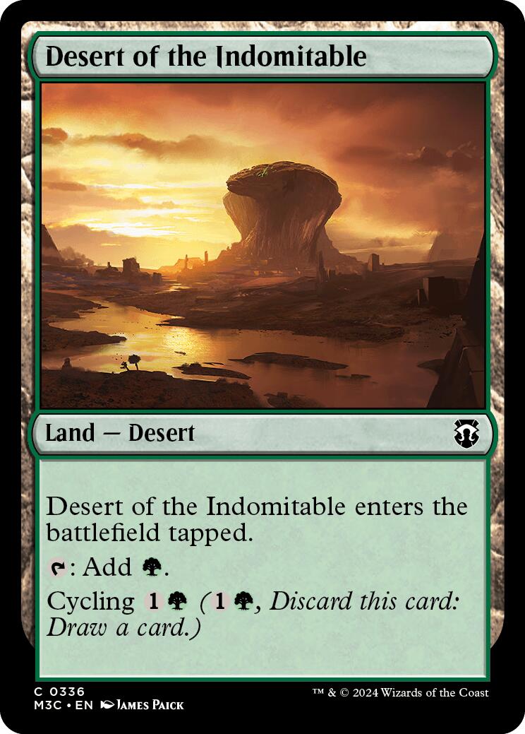 Desert of the Indomitable [Modern Horizons 3 Commander] | Dragon's Lair Comics and Fantasy Houston TX