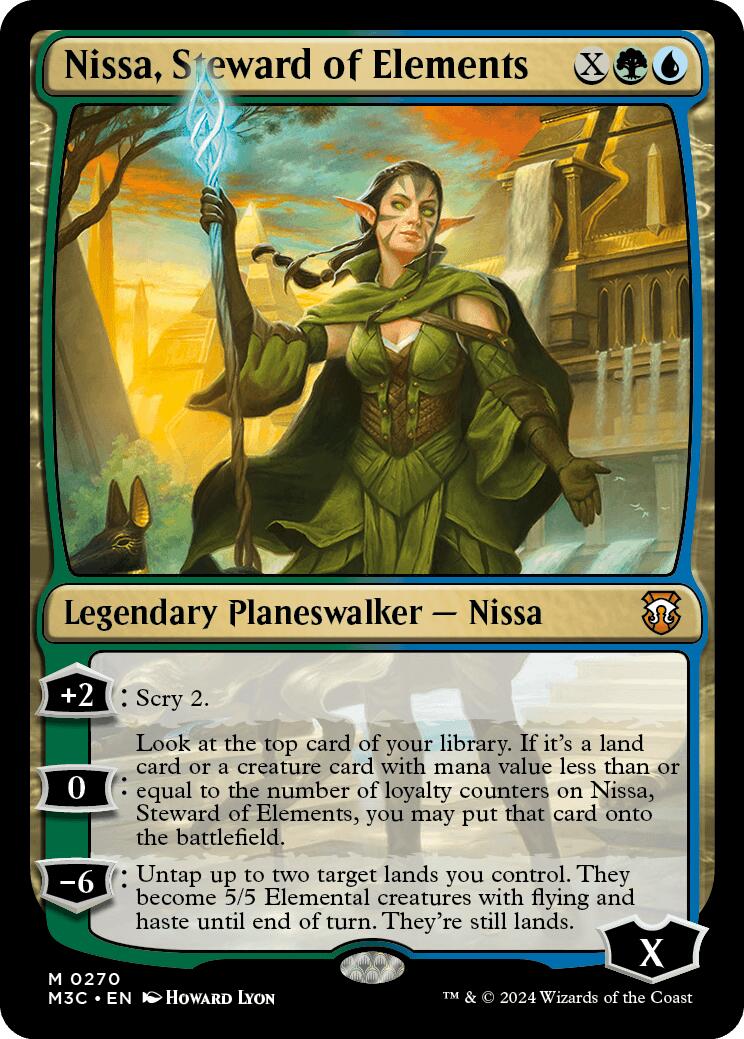 Nissa, Steward of Elements [Modern Horizons 3 Commander] | Dragon's Lair Comics and Fantasy Houston TX