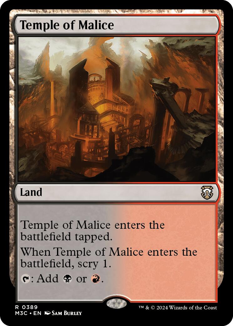 Temple of Malice [Modern Horizons 3 Commander] | Dragon's Lair Comics and Fantasy Houston TX
