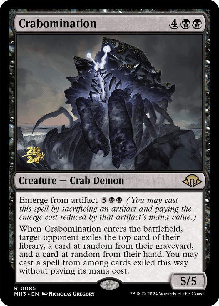 Crabomination [Modern Horizons 3 Prerelease Promos] | Dragon's Lair Comics and Fantasy Houston TX
