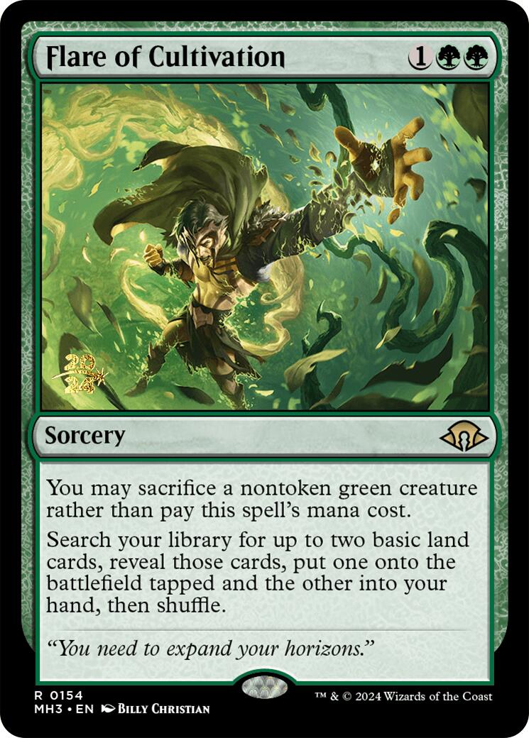 Flare of Cultivation [Modern Horizons 3 Prerelease Promos] | Dragon's Lair Comics and Fantasy Houston TX