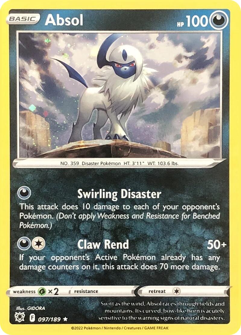 Absol (097/189) (Cosmos Holo) [Miscellaneous Cards] | Dragon's Lair Comics and Fantasy Houston TX