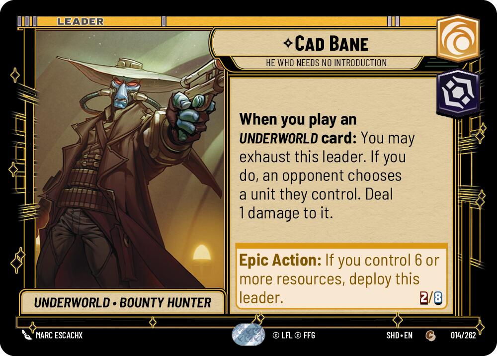 Cad Bane - He Who Needs No Introduction (014/262) (014/262) [Shadows of the Galaxy] | Odin's Place