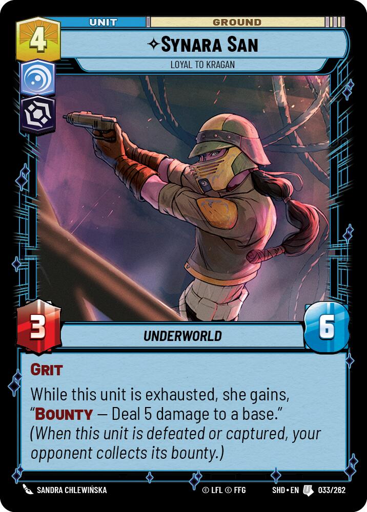 Synara San - Loyal to Kragan (033/262) (033/262) [Shadows of the Galaxy] | Odin's Place