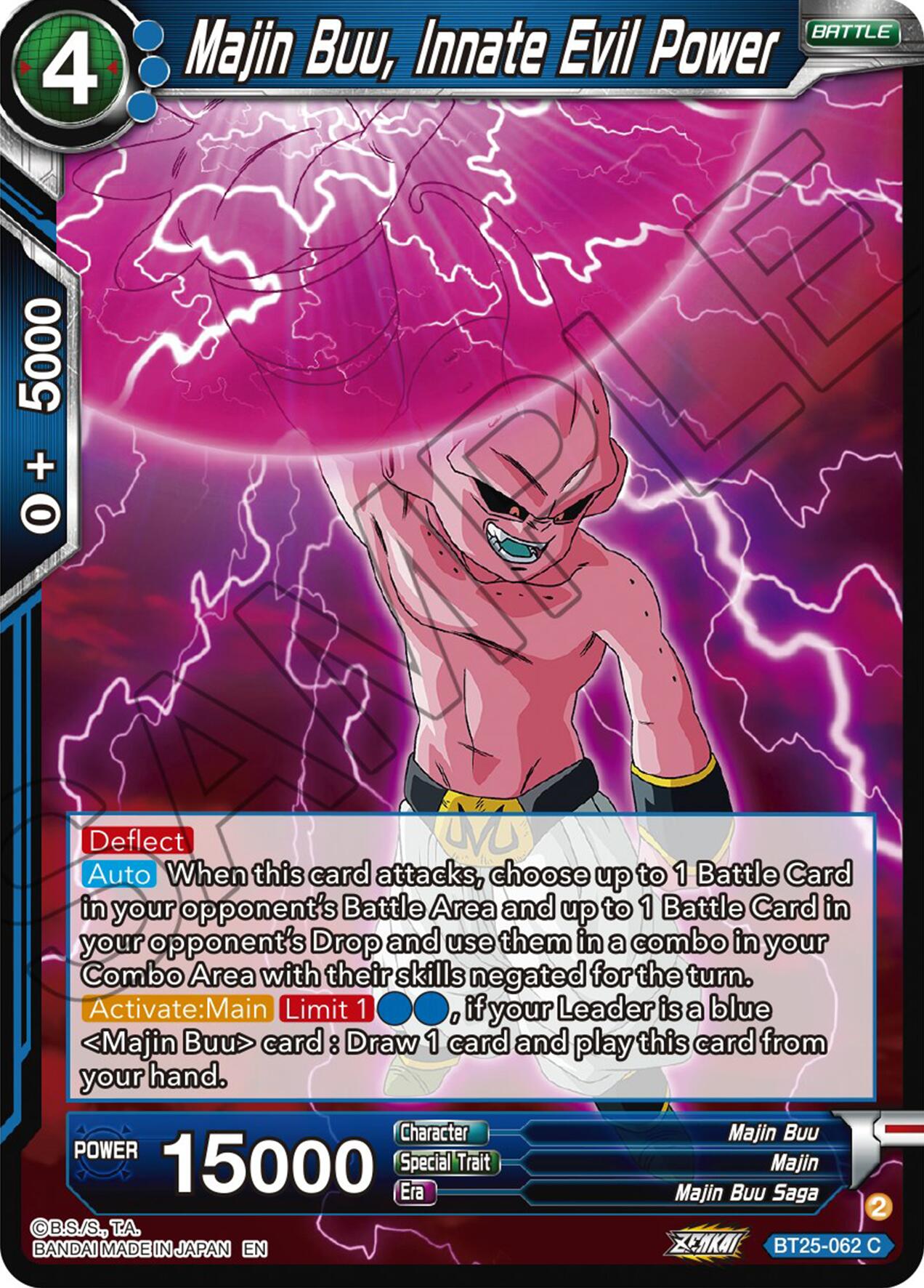 Majin Buu, Innate Evil Power (BT25-062) [Legend of the Dragon Balls] | Dragon's Lair Comics and Fantasy Houston TX