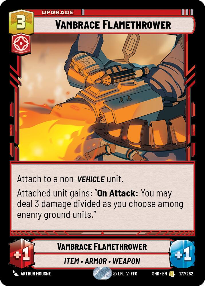 Vambrace Flamethrower (177/262) (177/262) [Shadows of the Galaxy] | Odin's Place