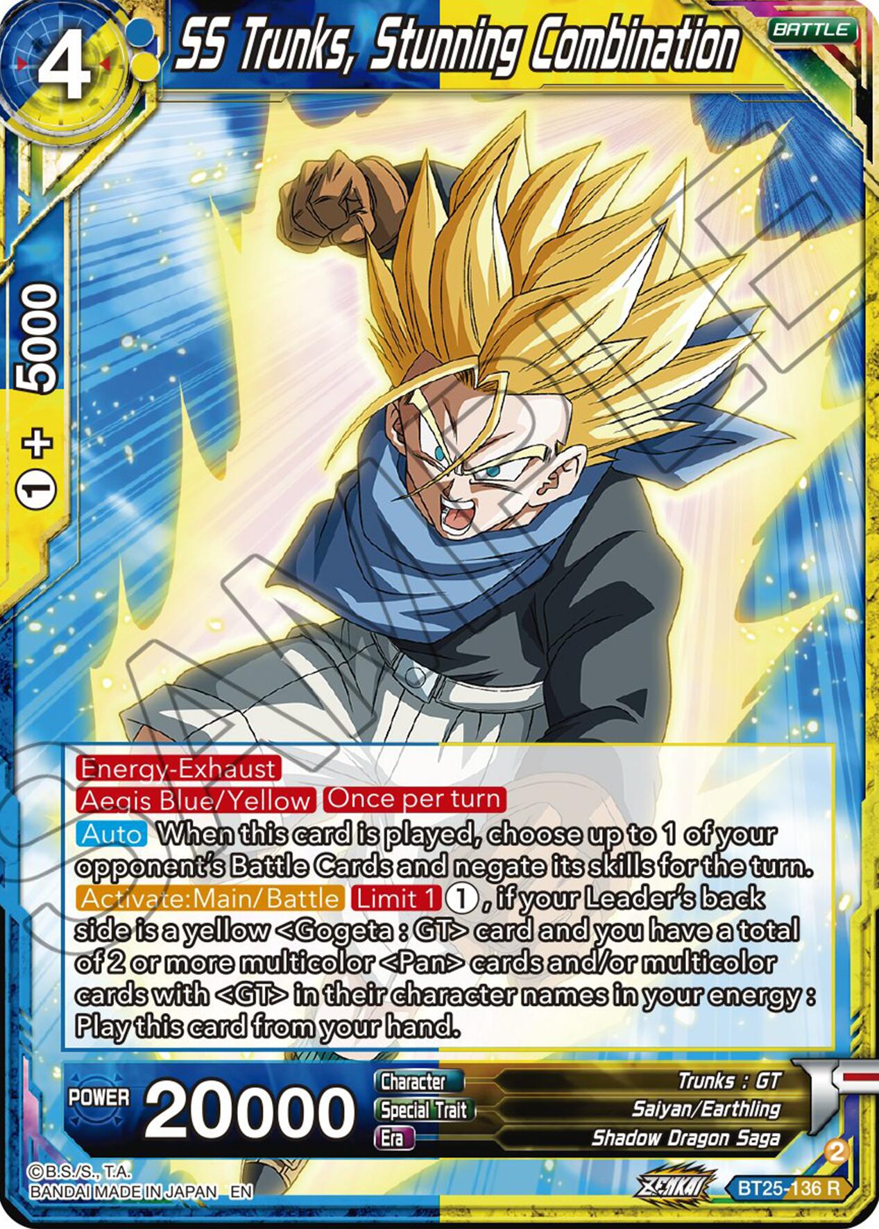SS Trunks, Stunning Combination (BT25-136) [Legend of the Dragon Balls] | Dragon's Lair Comics and Fantasy Houston TX