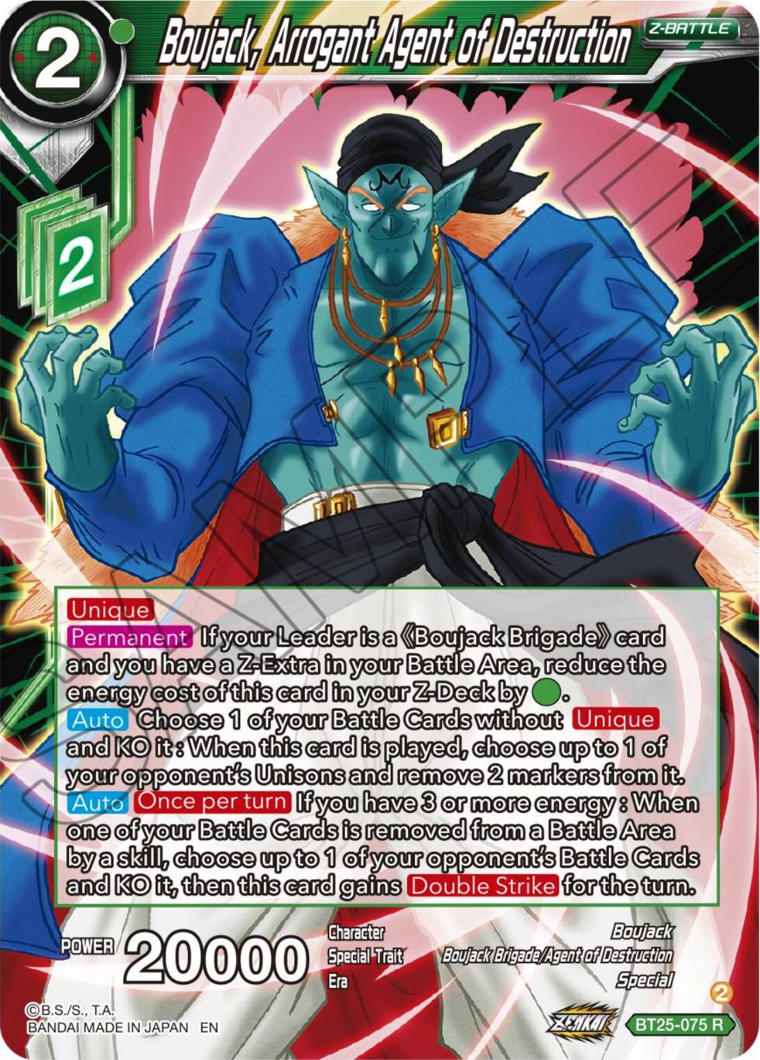 Boujack, Arrogant Agent of Destruction (BT25-075) [Legend of the Dragon Balls] | Dragon's Lair Comics and Fantasy Houston TX