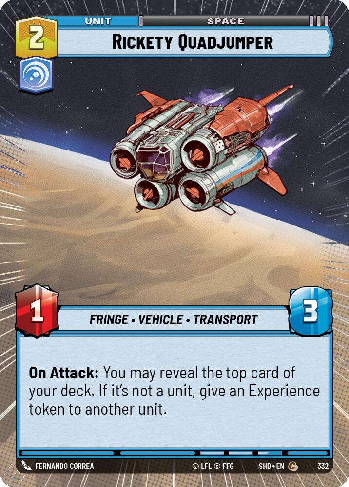 Rickety Quadjumper (332) (Hyperspace) (332) [Shadows of the Galaxy] | Odin's Place
