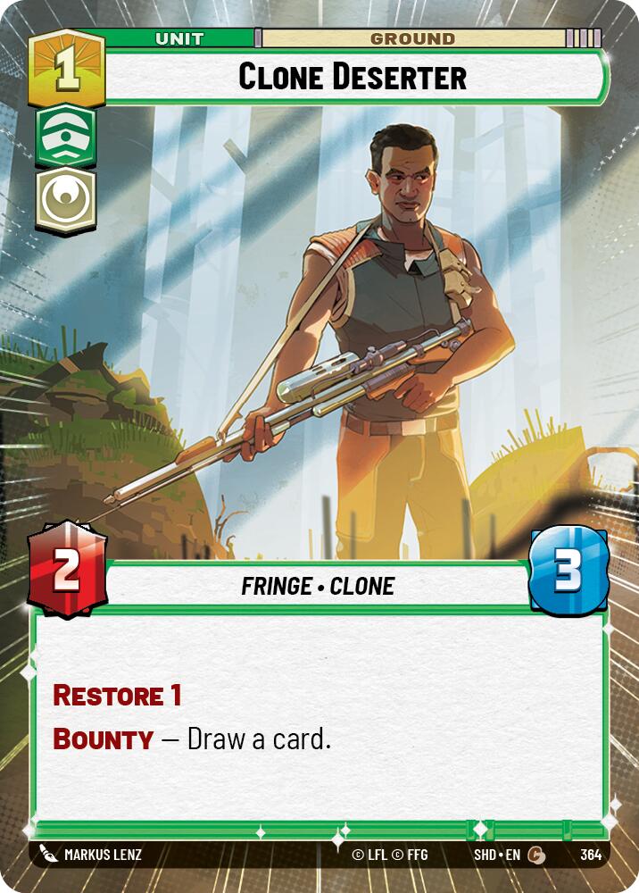 Clone Deserter (364) (Hyperspace) (364) [Shadows of the Galaxy] | Odin's Place
