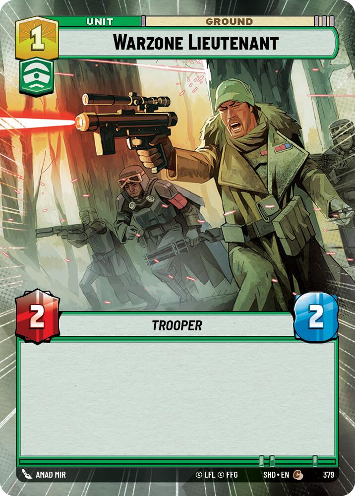 Warzone Lieutenant (379) (Hyperspace) (379) [Shadows of the Galaxy] | Odin's Lair