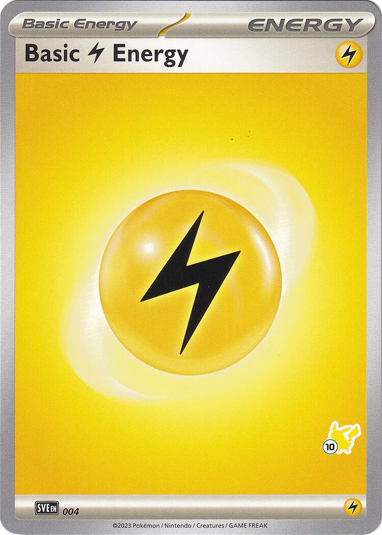 Basic Lightning Energy (004) (Pikachu Stamp #10) [Battle Academy 2024] | Dragon's Lair Comics and Fantasy Houston TX
