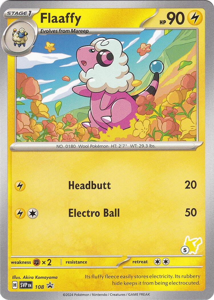 Flaaffy (108) (Pikachu Stamp #5) [Battle Academy 2024] | Dragon's Lair Comics and Fantasy Houston TX