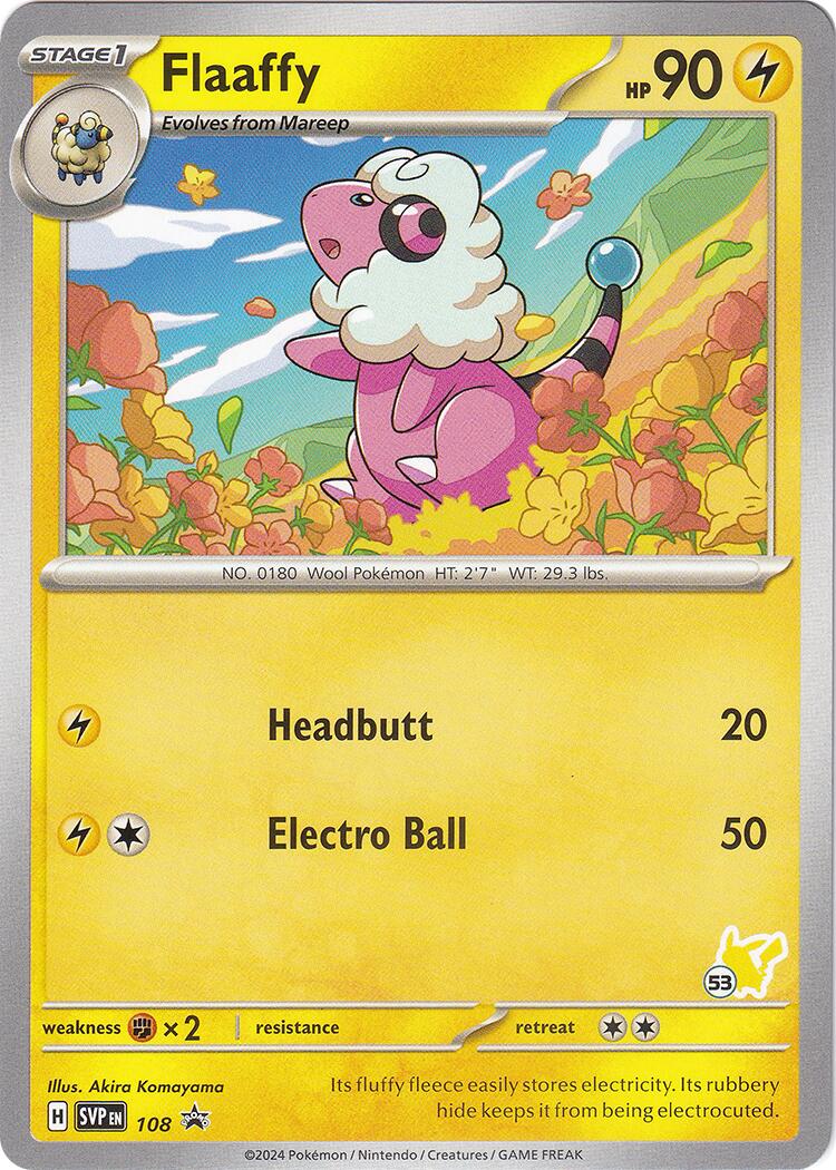 Flaaffy (108) (Pikachu Stamp #53) [Battle Academy 2024] | Dragon's Lair Comics and Fantasy Houston TX