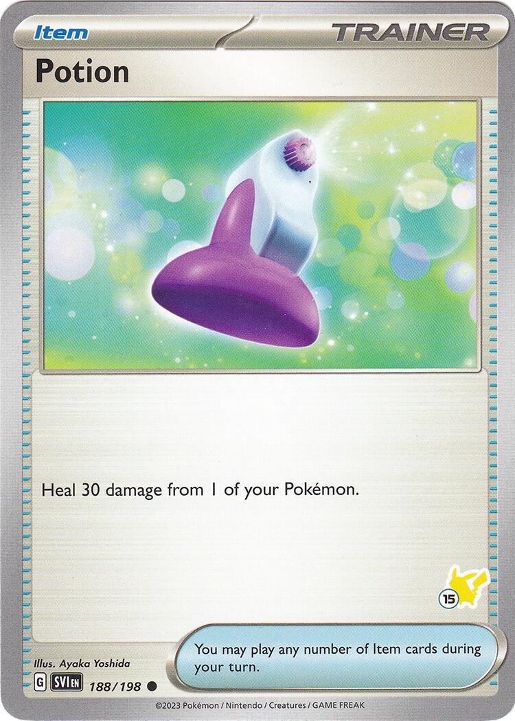 Potion (188/192) (Pikachu Stamp #15) [Battle Academy 2024] | Dragon's Lair Comics and Fantasy Houston TX