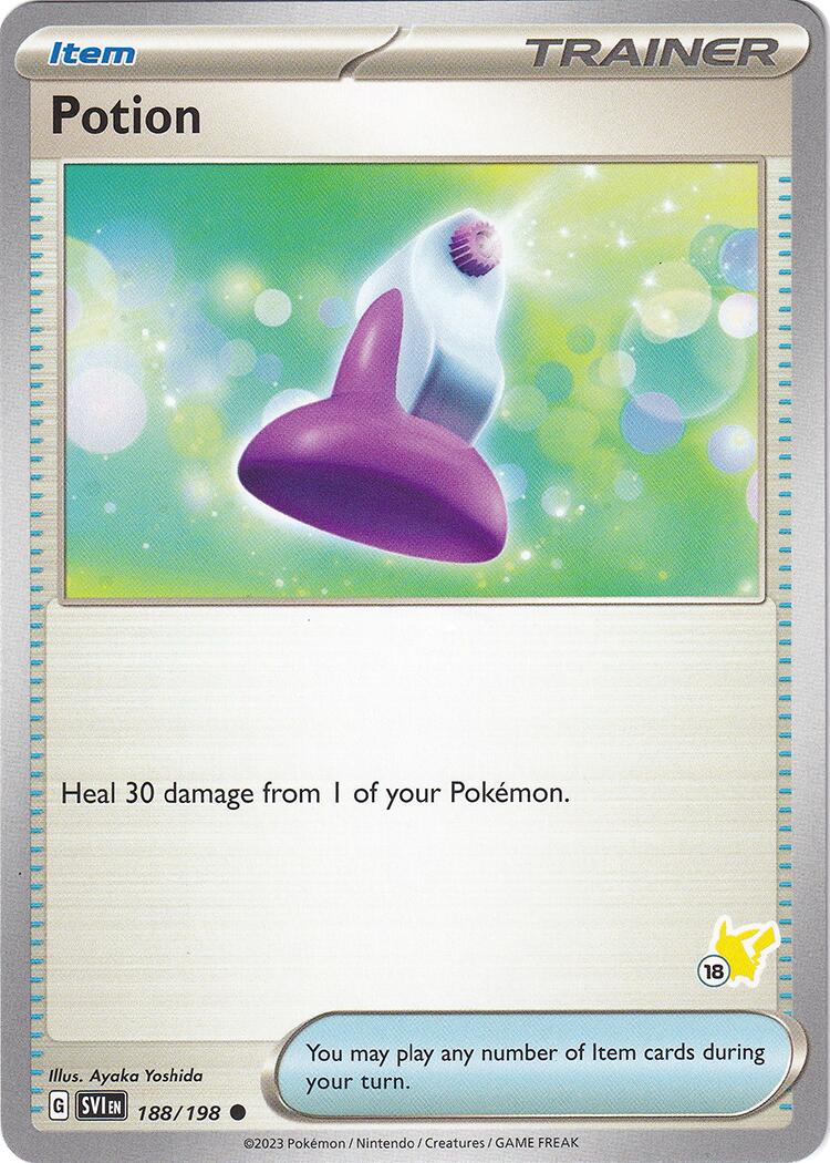 Potion (188/192) (Pikachu Stamp #18) [Battle Academy 2024] | Dragon's Lair Comics and Fantasy Houston TX
