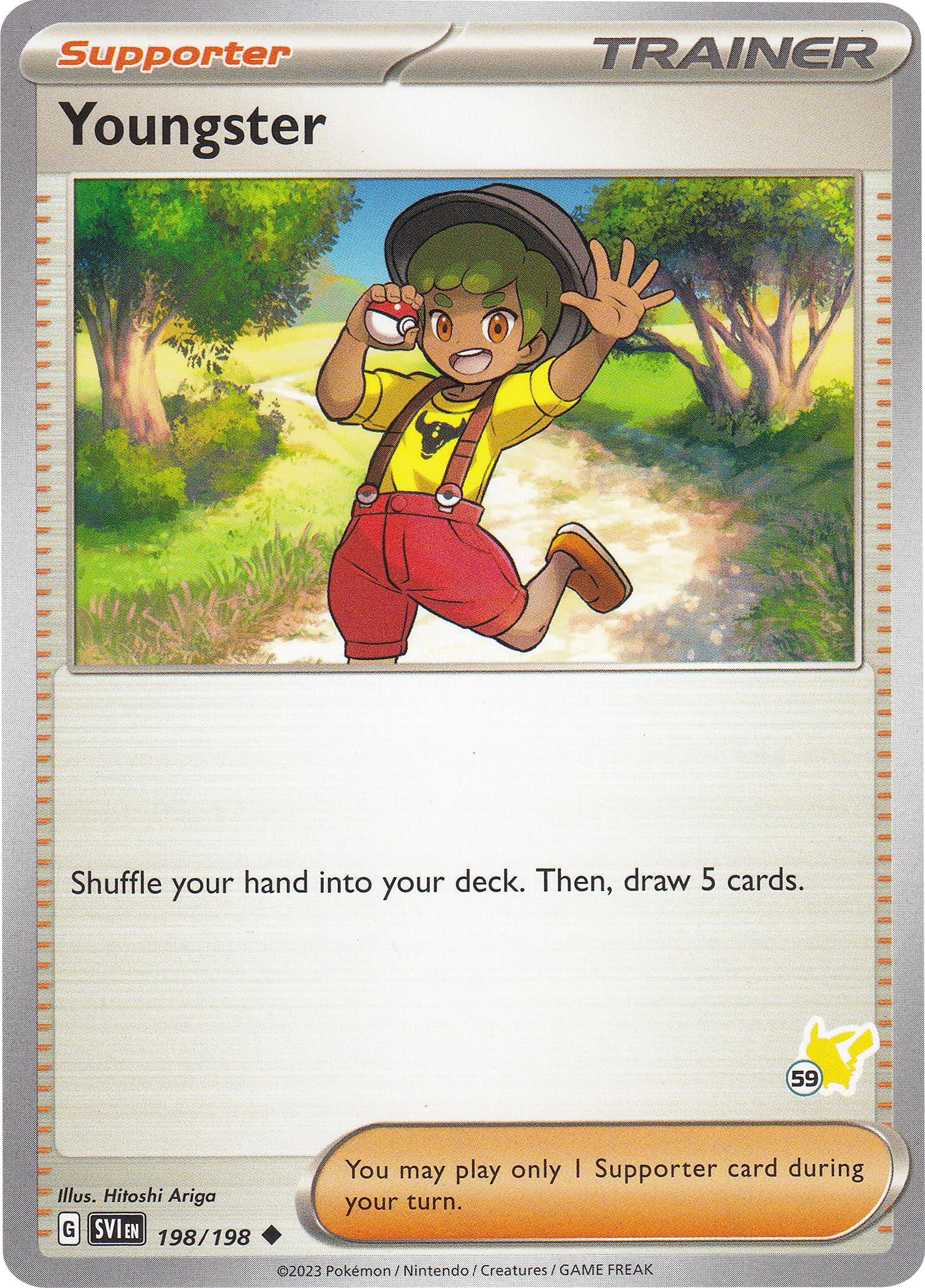 Youngster (198/198) (Pikachu Stamp #59) [Battle Academy 2024] | Dragon's Lair Comics and Fantasy Houston TX