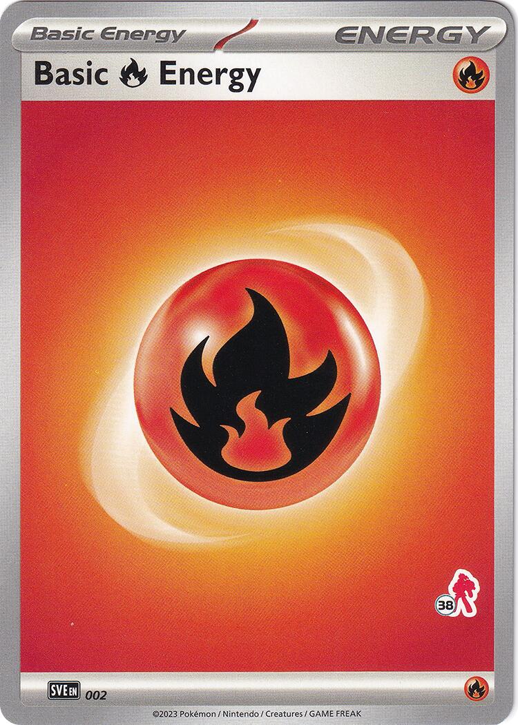 Basic Fire Energy (002) (Armarouge Stamp #38) [Battle Academy 2024] | Dragon's Lair Comics and Fantasy Houston TX