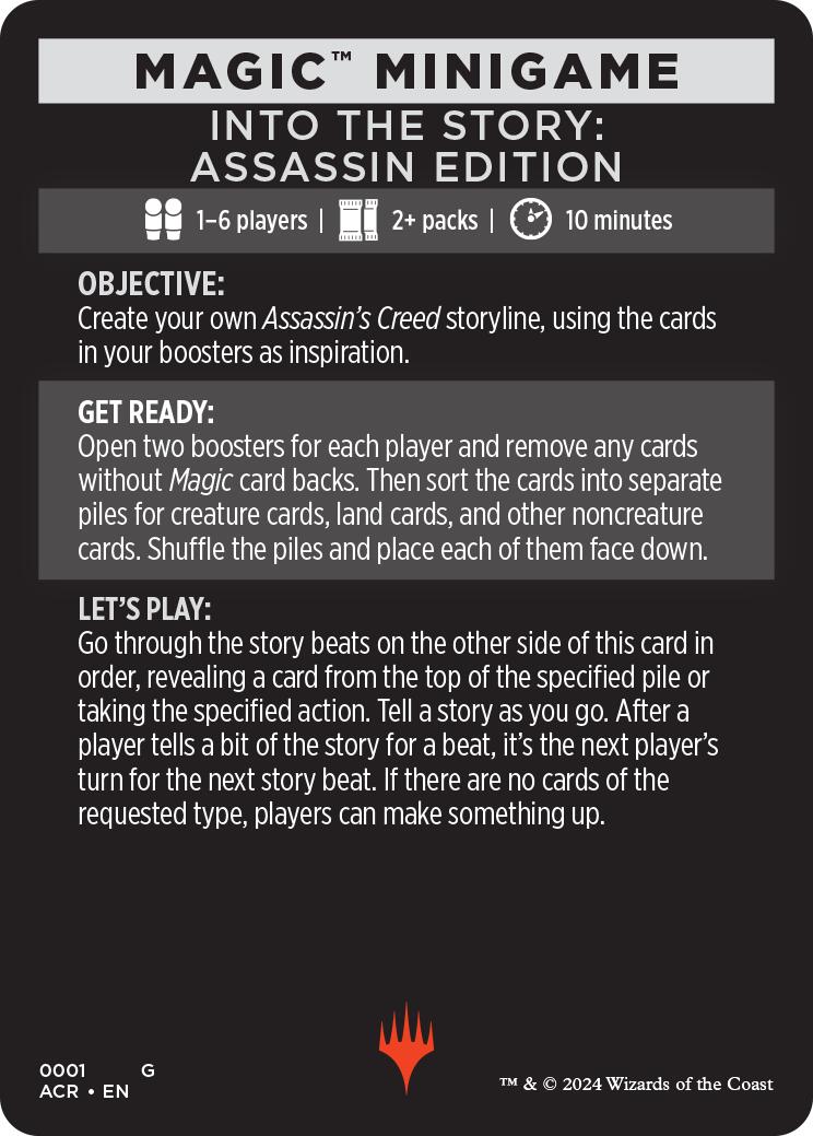 Into The Story: Assassin Edition (Magic Minigame) [Assassin's Creed Minigame] | Dragon's Lair Comics and Fantasy Houston TX