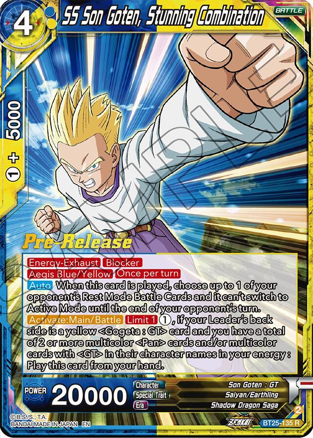 SS Son Goten, Stunning Combination (BT25-135) [Legend of the Dragon Balls Prerelease Promos] | Dragon's Lair Comics and Fantasy Houston TX