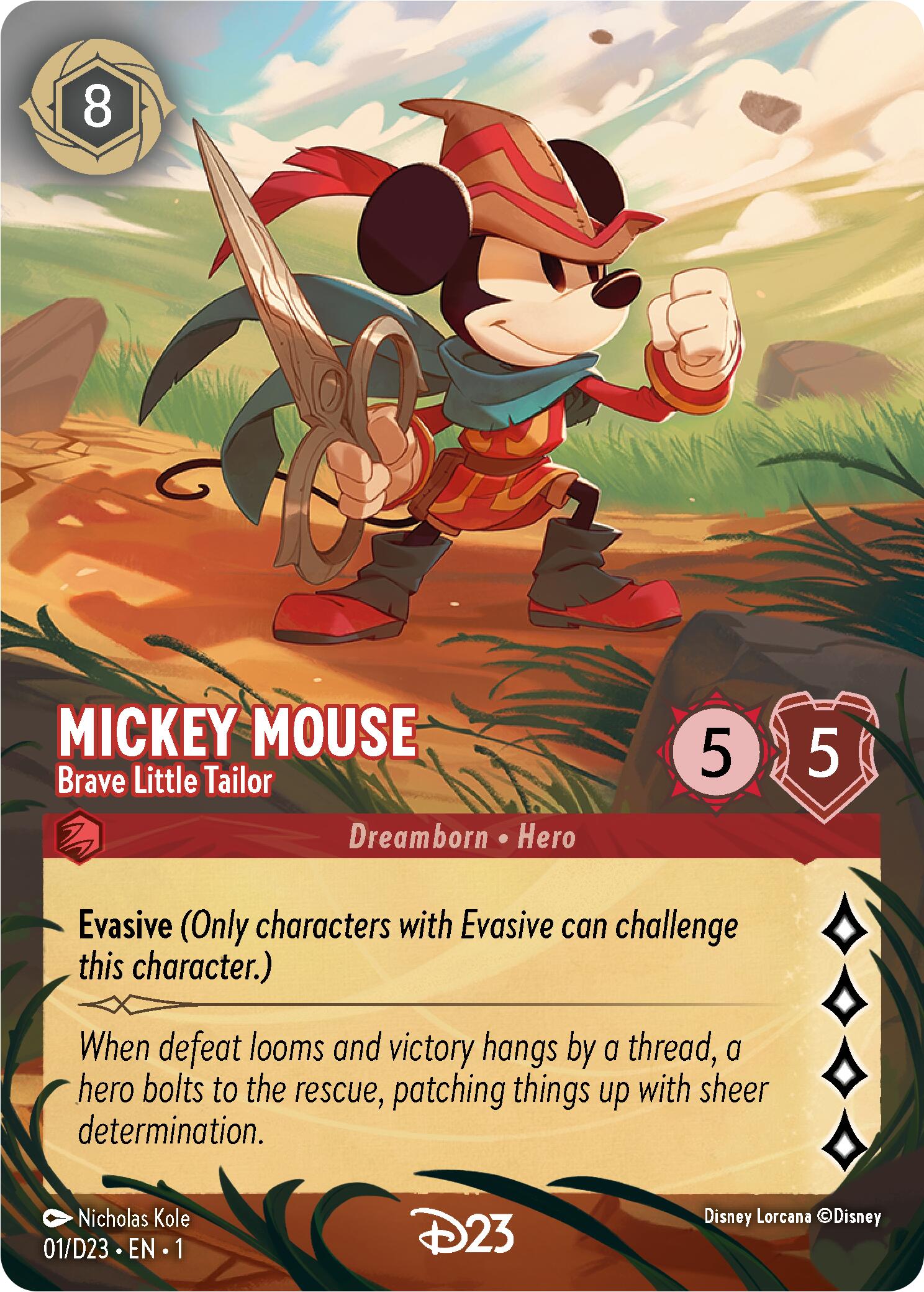 Mickey Mouse - Brave Little Tailor (Extended Art) (1) [D23 Promos] | Odin's Lair