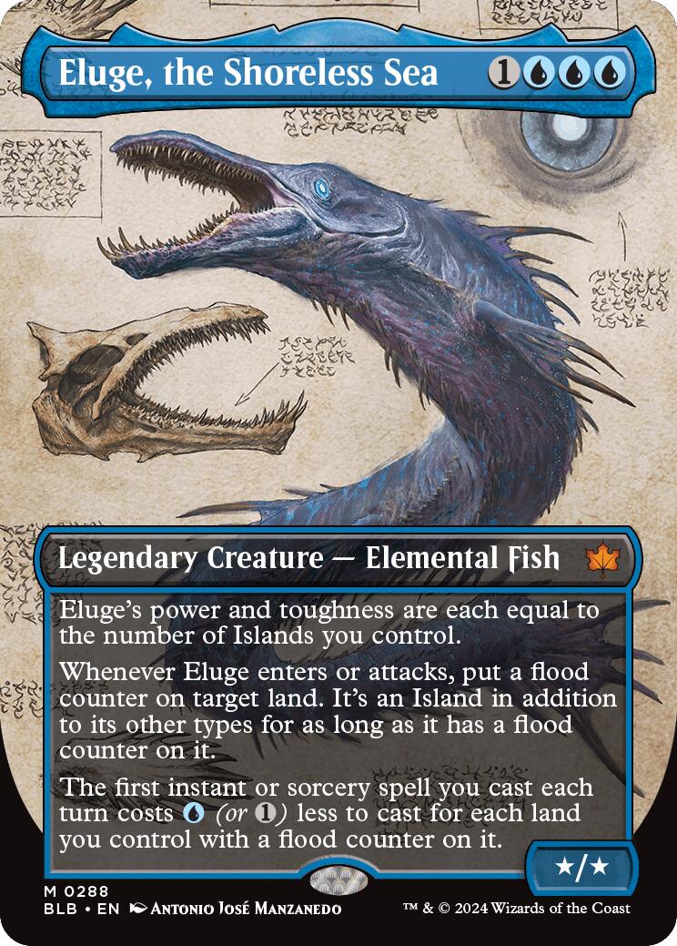 Eluge, the Shoreless Sea (Borderless) [Bloomburrow] | Dragon's Lair Comics and Fantasy Houston TX