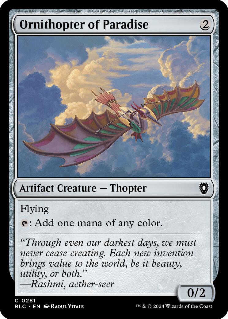 Ornithopter of Paradise [Bloomburrow Commander] | Dragon's Lair Comics and Fantasy Houston TX