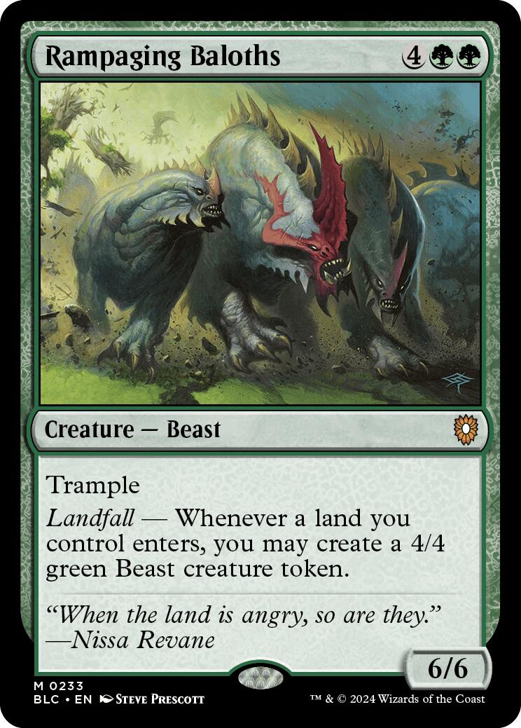 Rampaging Baloths [Bloomburrow Commander] | Dragon's Lair Comics and Fantasy Houston TX