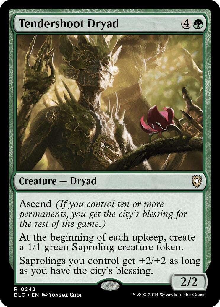 Tendershoot Dryad [Bloomburrow Commander] | Dragon's Lair Comics and Fantasy Houston TX