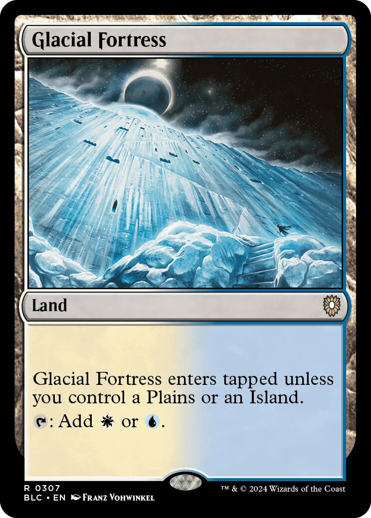 Glacial Fortress [Bloomburrow Commander] | Dragon's Lair Comics and Fantasy Houston TX