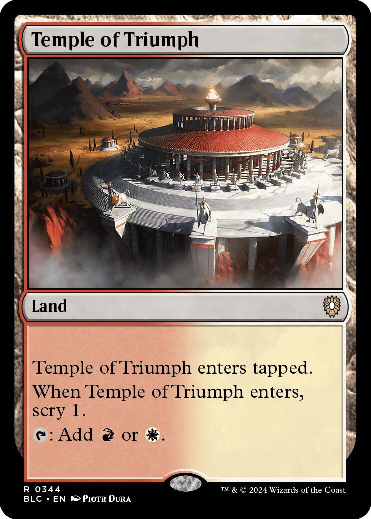 Temple of Triumph [Bloomburrow Commander] | Dragon's Lair Comics and Fantasy Houston TX