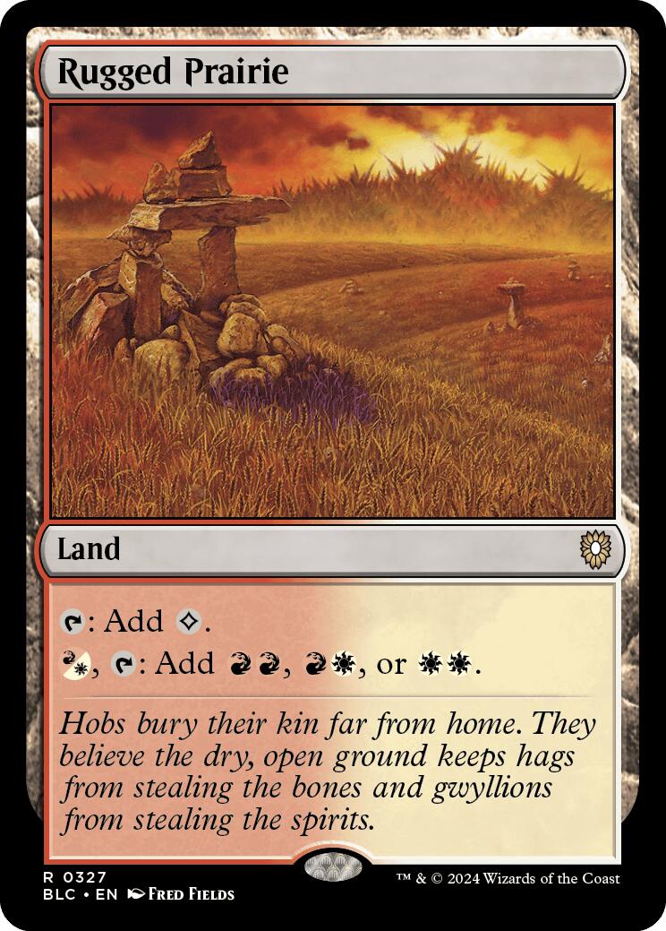 Rugged Prairie [Bloomburrow Commander] | Dragon's Lair Comics and Fantasy Houston TX