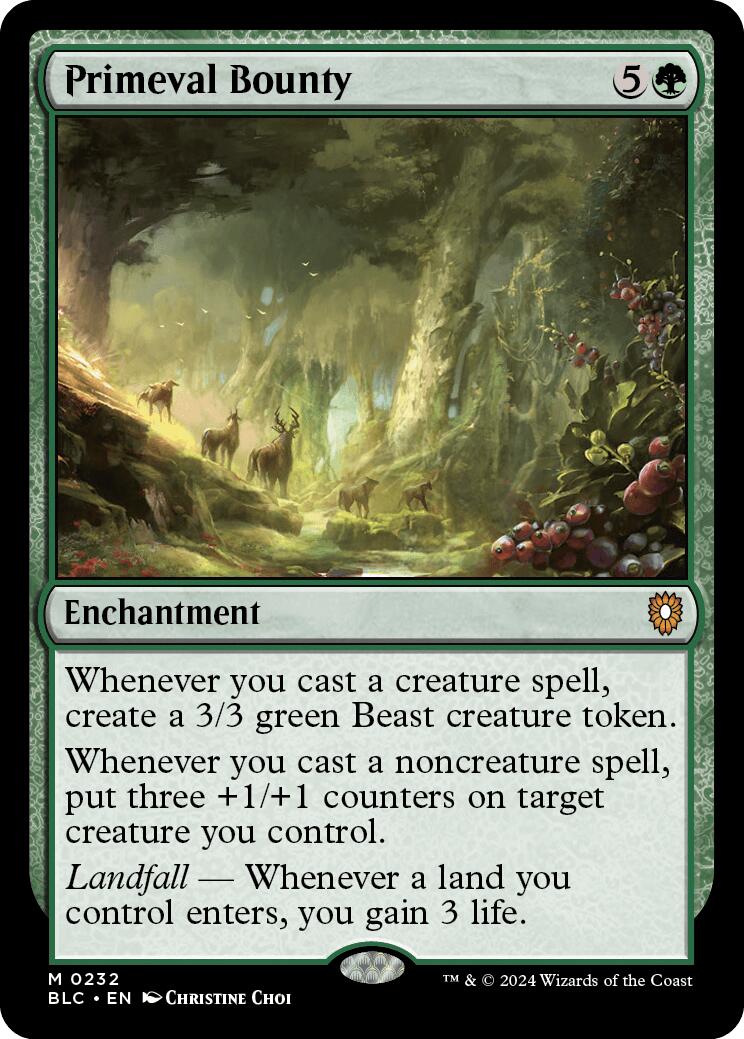 Primeval Bounty [Bloomburrow Commander] | Dragon's Lair Comics and Fantasy Houston TX