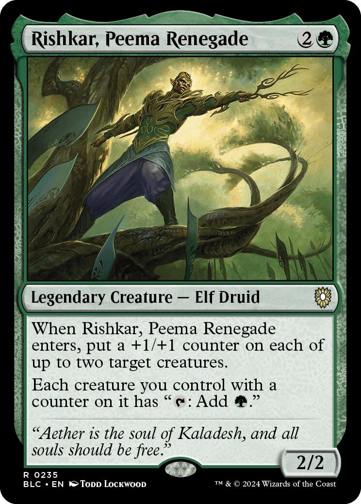 Rishkar, Peema Renegade [Bloomburrow Commander] | Dragon's Lair Comics and Fantasy Houston TX
