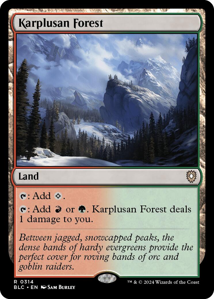 Karplusan Forest [Bloomburrow Commander] | Dragon's Lair Comics and Fantasy Houston TX