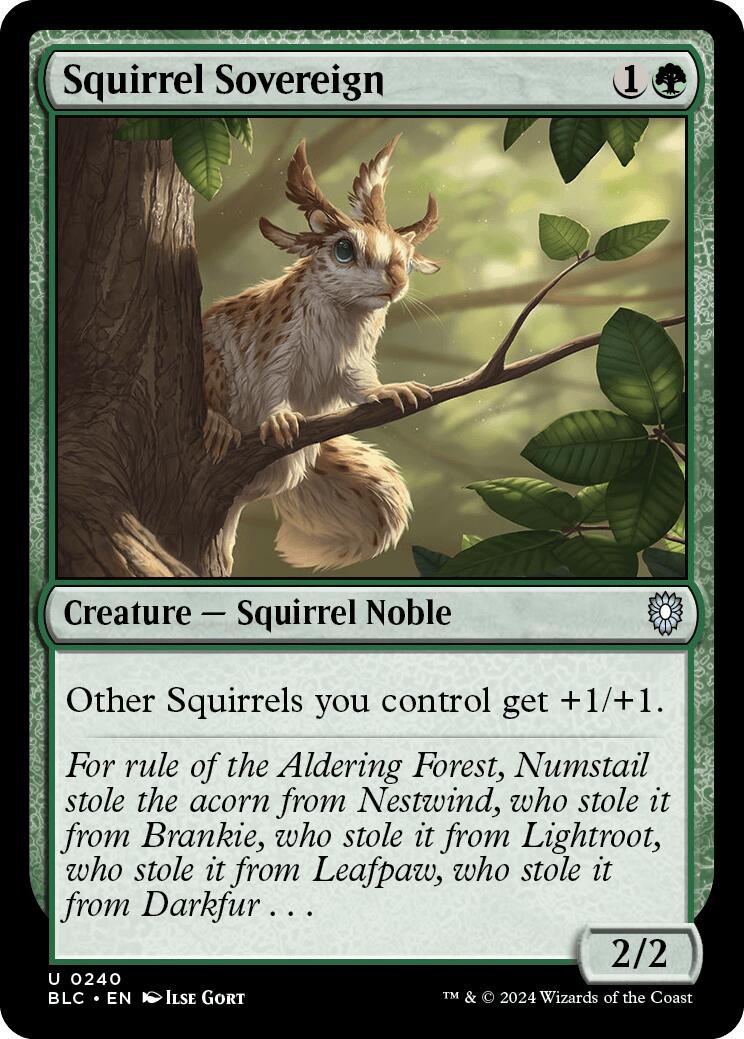 Squirrel Sovereign [Bloomburrow Commander] | Dragon's Lair Comics and Fantasy Houston TX