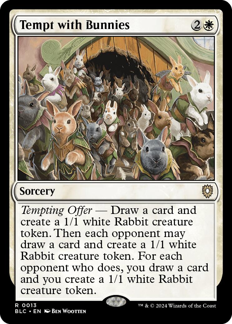 Tempt with Bunnies [Bloomburrow Commander] | Dragon's Lair Comics and Fantasy Houston TX