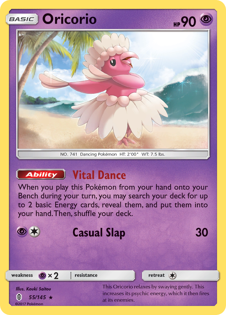 Oricorio (55/145) (League Promo 1st Place) [Sun & Moon: Guardians Rising] | Odin's Place