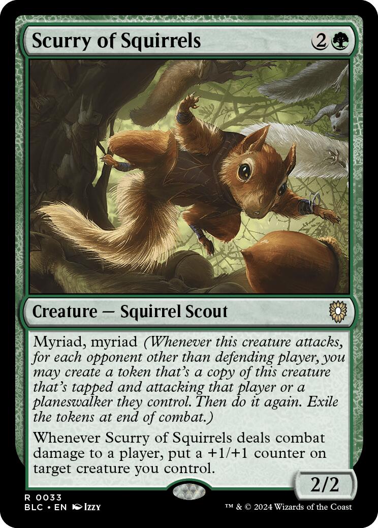 Scurry of Squirrels [Bloomburrow Commander] | Dragon's Lair Comics and Fantasy Houston TX