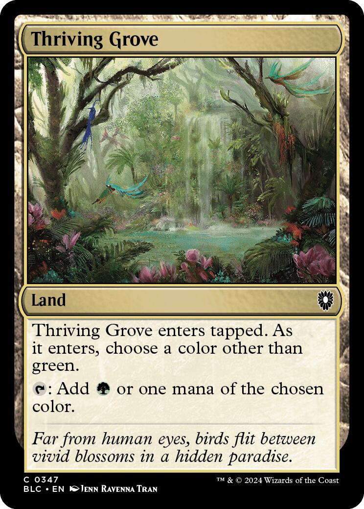 Thriving Grove [Bloomburrow Commander] | Dragon's Lair Comics and Fantasy Houston TX