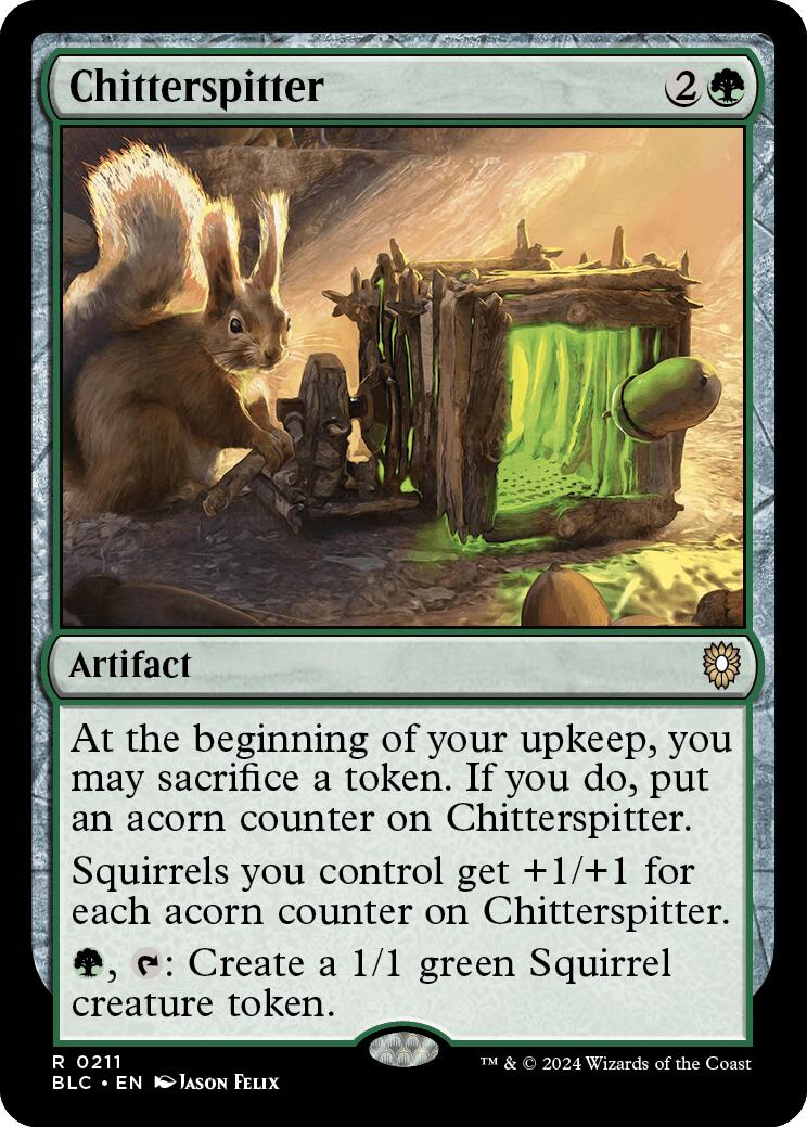 Chitterspitter [Bloomburrow Commander] | Dragon's Lair Comics and Fantasy Houston TX