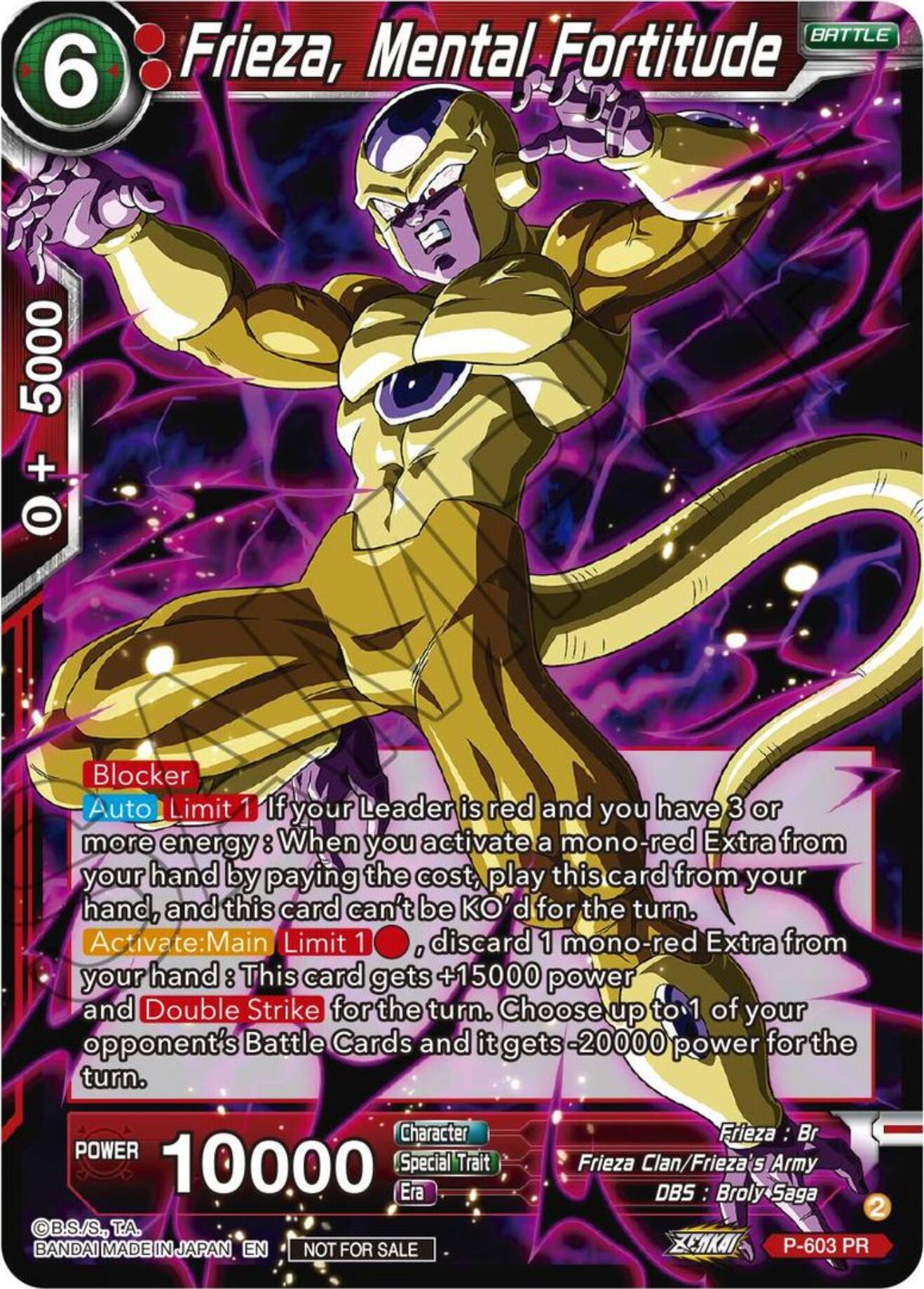 Frieza, Mental Fortitude (Tournament Pack Vol. 8) (P-603) [Promotion Cards] | Dragon's Lair Comics and Fantasy Houston TX