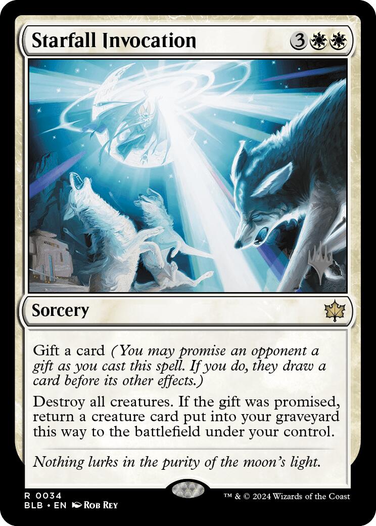 Starfall Invocation (Promo Pack) [Bloomburrow Promos] | Dragon's Lair Comics and Fantasy Houston TX