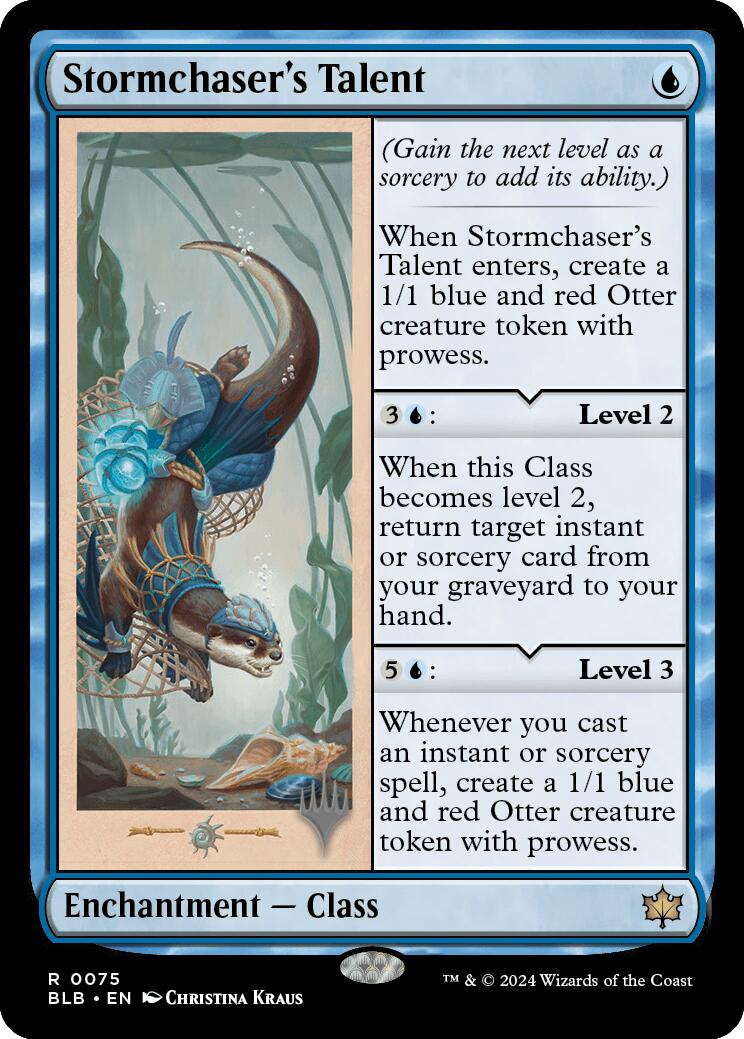 Stormchaser's Talent (Promo Pack) [Bloomburrow Promos] | Dragon's Lair Comics and Fantasy Houston TX