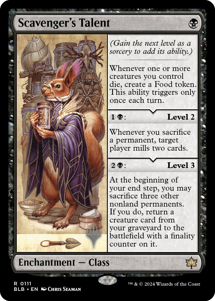 Scavenger's Talent (Promo Pack) [Bloomburrow Promos] | Dragon's Lair Comics and Fantasy Houston TX