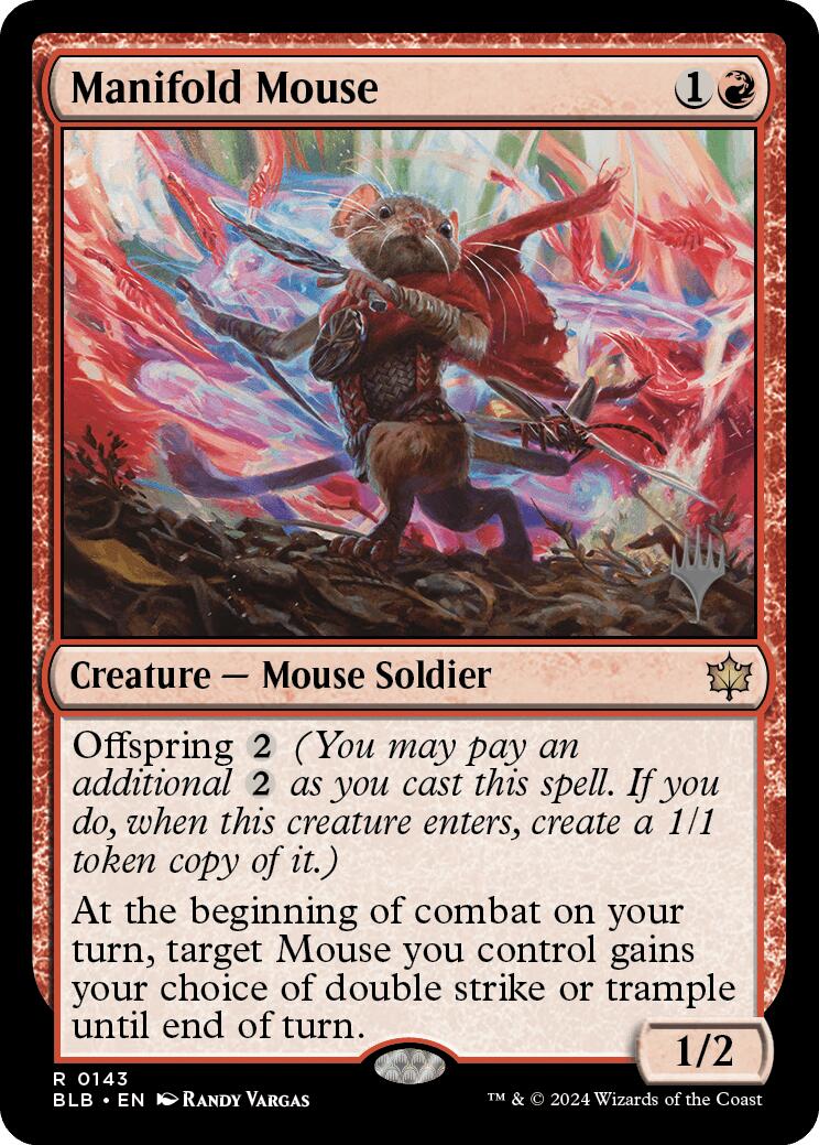 Manifold Mouse (Promo Pack) [Bloomburrow Promos] | Dragon's Lair Comics and Fantasy Houston TX