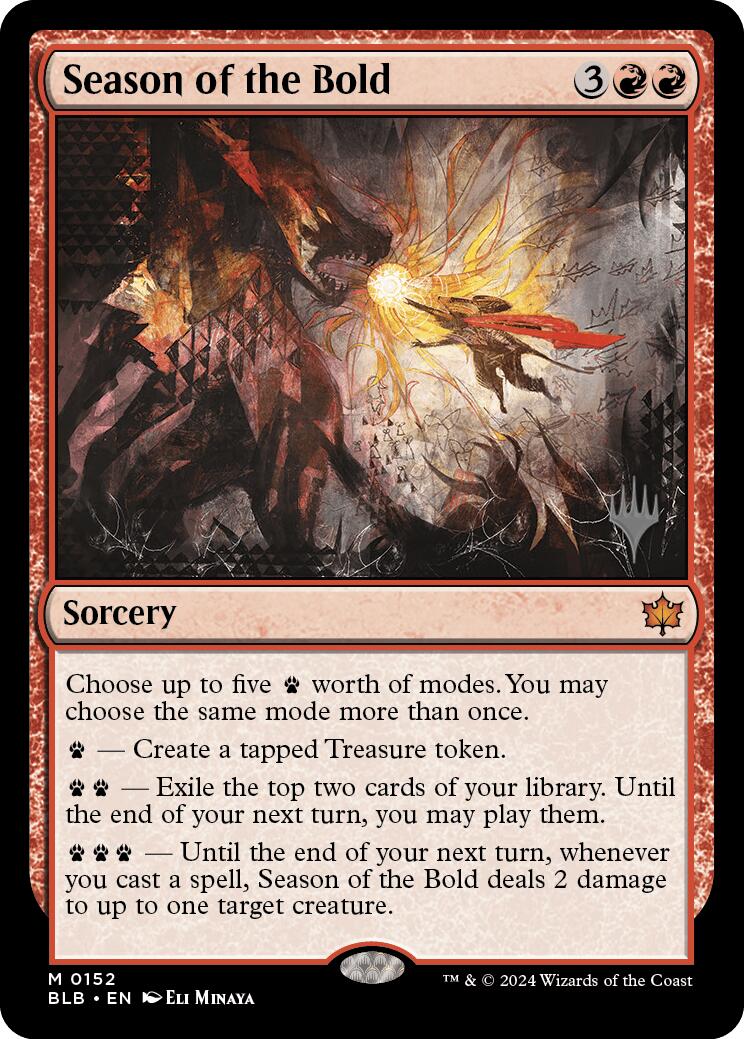 Season of the Bold (Promo Pack) [Bloomburrow Promos] | Dragon's Lair Comics and Fantasy Houston TX