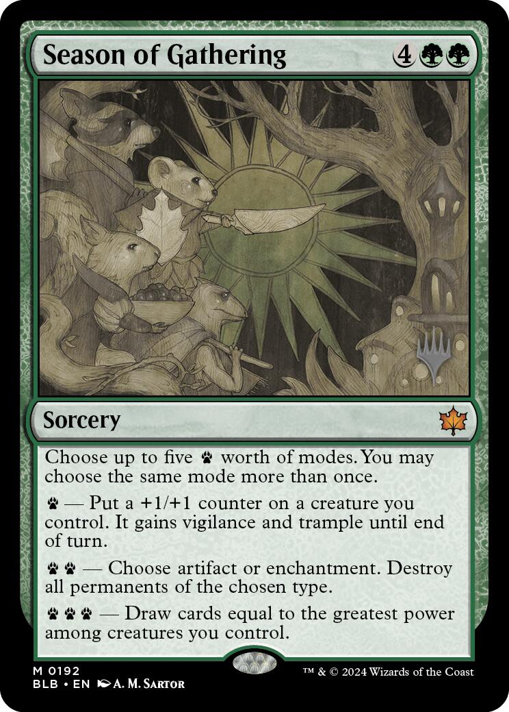 Season of Gathering (Promo Pack) [Bloomburrow Promos] | Dragon's Lair Comics and Fantasy Houston TX