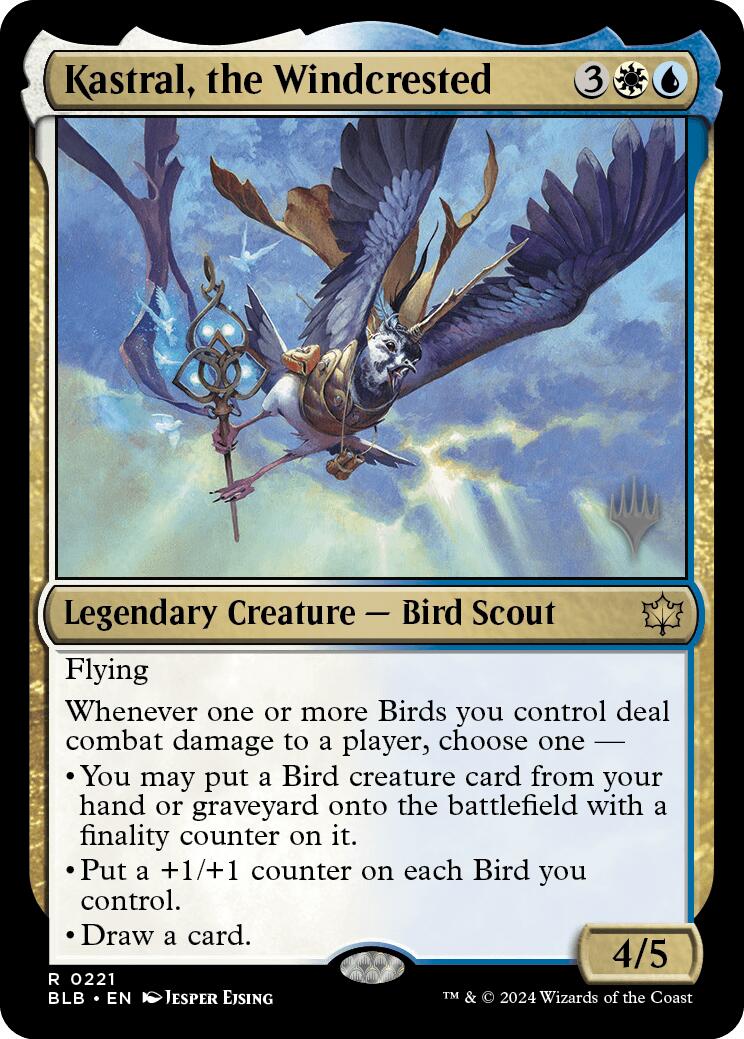 Kastral, the Windcrested (Promo Pack) [Bloomburrow Promos] | Dragon's Lair Comics and Fantasy Houston TX